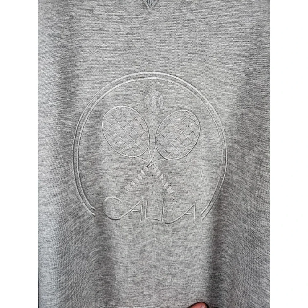 Calia Womens Pique‎ Scuba Crew Sweatshirt Size XXL Tennis Pickleball Comfort NEW